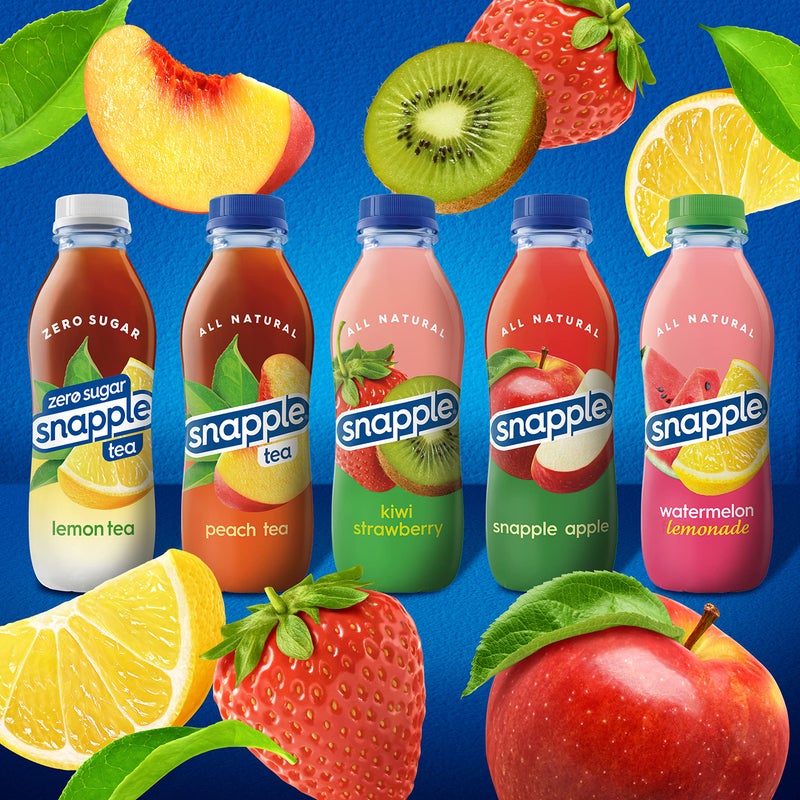 Snapple Mango Madness Flavored Juice Drink, 16 fl oz recycled plastic bottle, Pack of 12 - Image 3